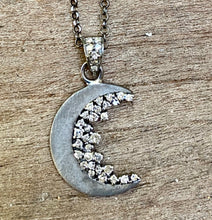 Load image into Gallery viewer, Half moon Diamond Necklace