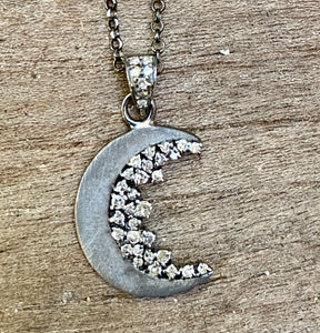 Half moon Diamond Necklace