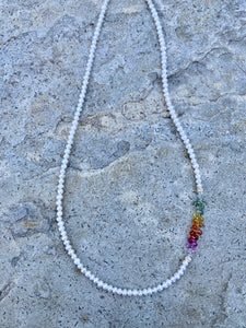 Rainbow Offset Necklace
