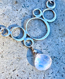 Moonstone Bubble Necklace