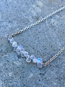 Moonstone cluster Necklace