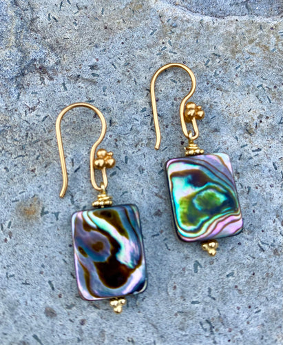 Modern abalone Earring