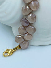 Load image into Gallery viewer, Pink Moonstone cluster bracelet