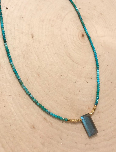 Turquoise Geometric Necklace