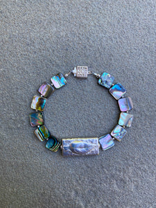 Abalone leaf bracelet