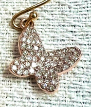 Load image into Gallery viewer, Diamond flutterby earring